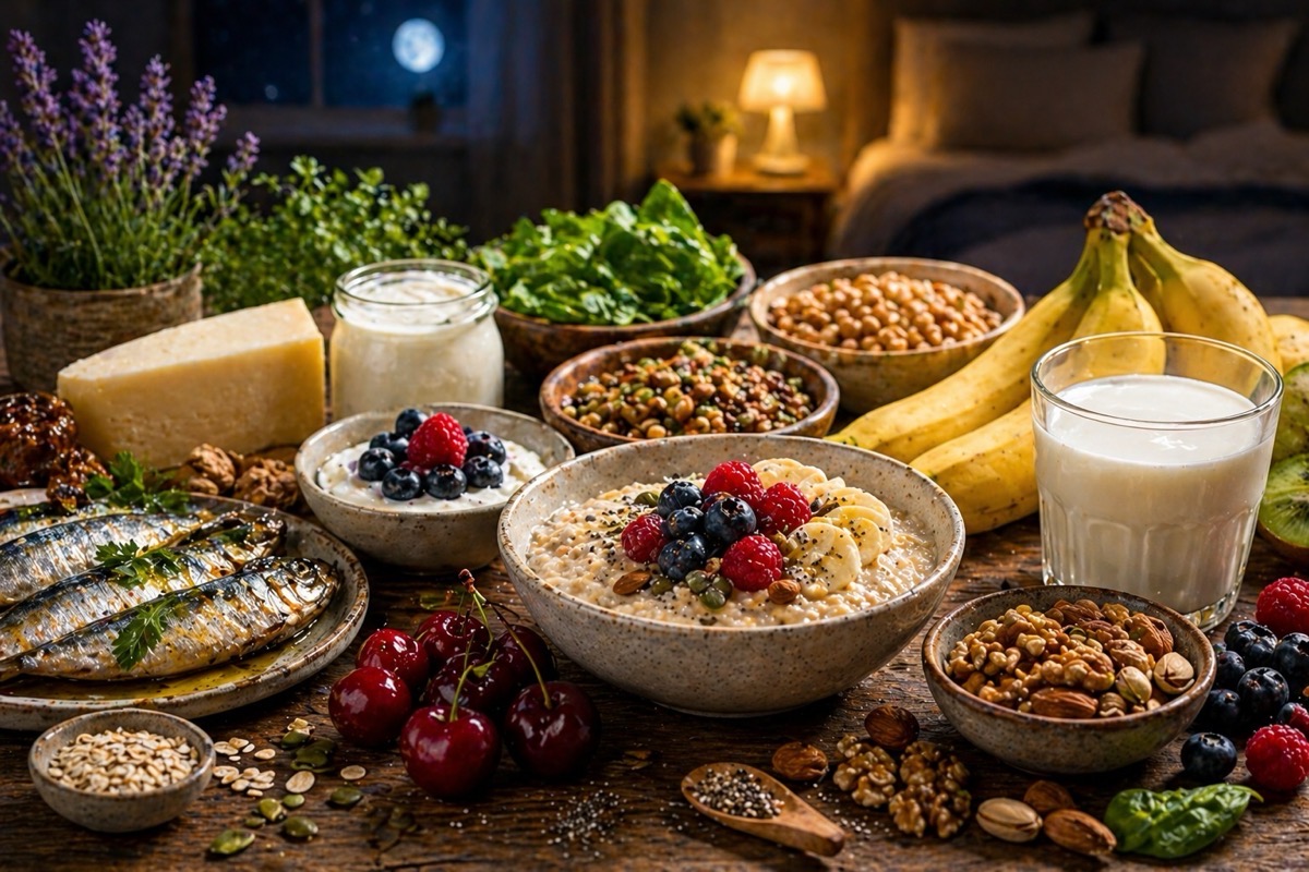 Alimentos para el descanso y el sueño