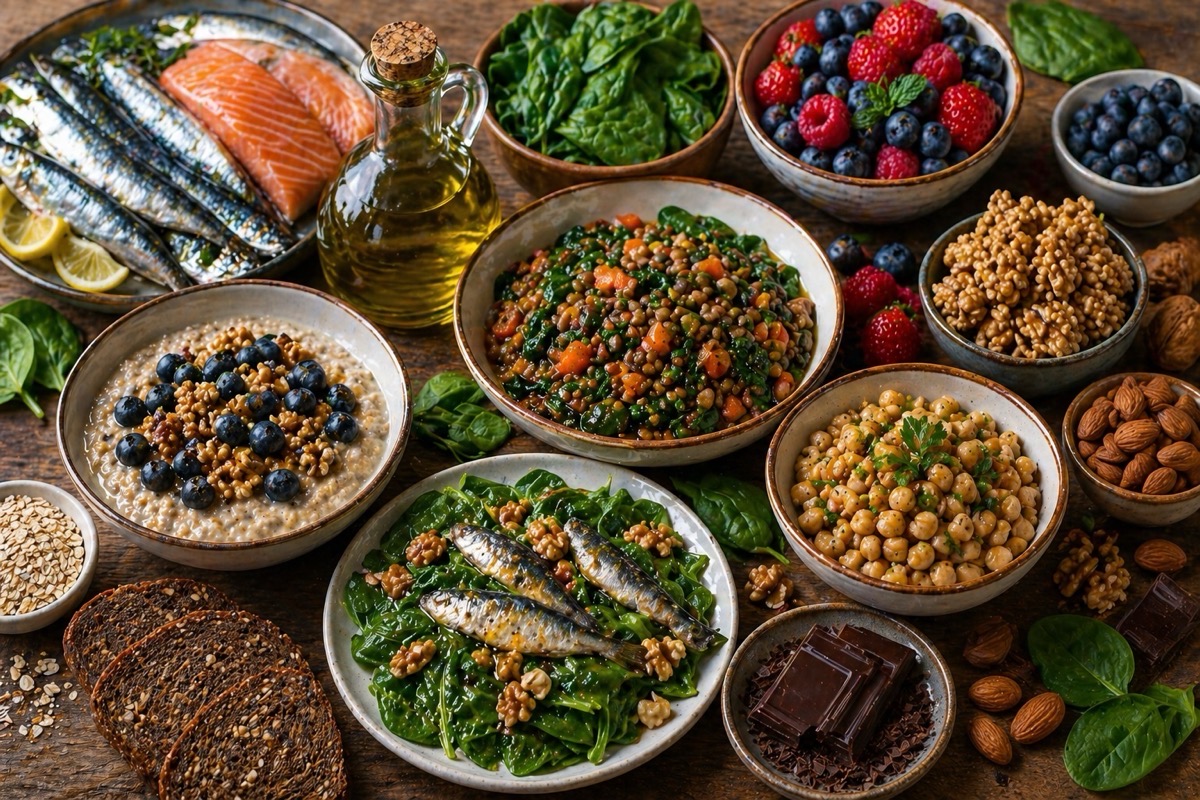 Alimentos para el foco y la concentración
