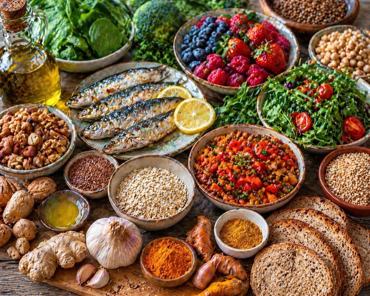 Alimentos para una alimentación antiinflamatoria
